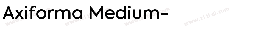 Axiforma Medium字体转换